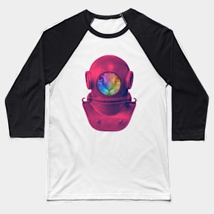 Scuba Diver Cat Baseball T-Shirt